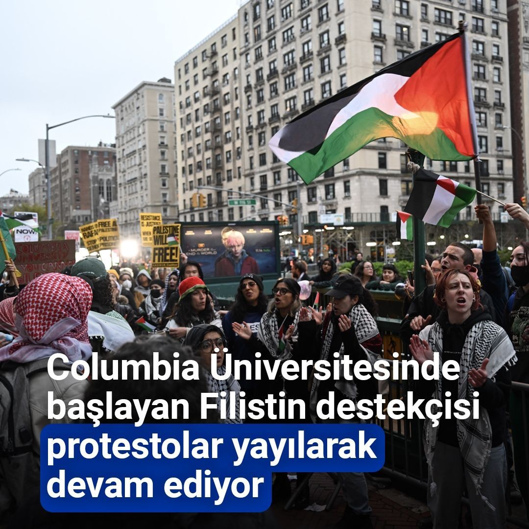 ABD'deki üniversitelerde Filistin yanlısı öğrencilerin eylemleri yayılıyor⁠ ⁠